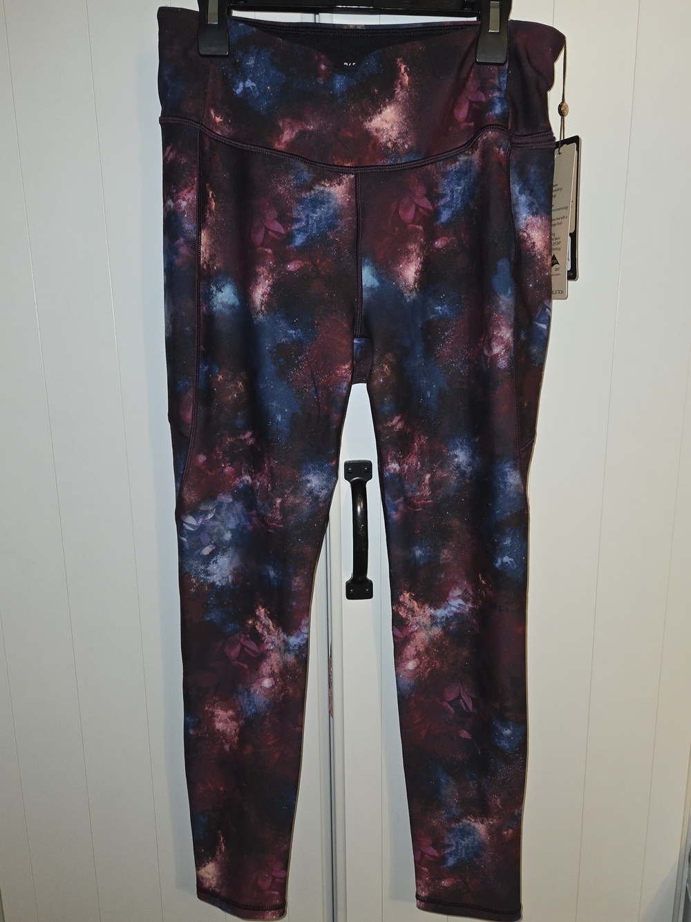 Womens Galaxy Print Leggings - Multi-Color
